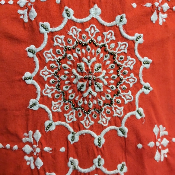 A-line Vibrant Embroidered Skirt Sz 6 - Picture 4 of 8